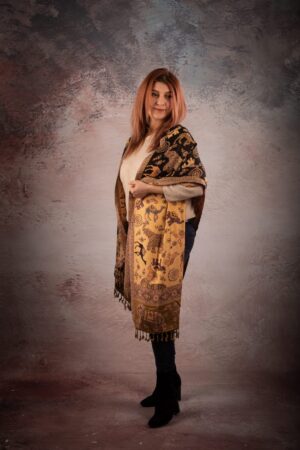 Golden Elephant Luxe Shawl